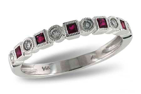 F132-97633: LDS WED RG .18 RUBY .30 TGW