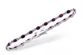 F220-26660: BRACELET 4.08 RUBY 4.55 TGW