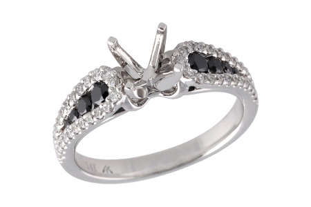 F222-07605: LDS SEMI .25 BLK DIAS .60 TW