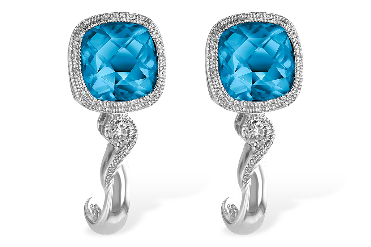 F223-88542: EARR 2.10 BLUE TOPAZ 2.14 TGW