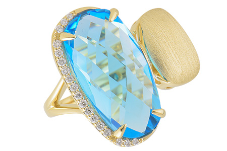 F224-73978: LDS RG 8.20 BLUE TOPAZ 8.31 TGW