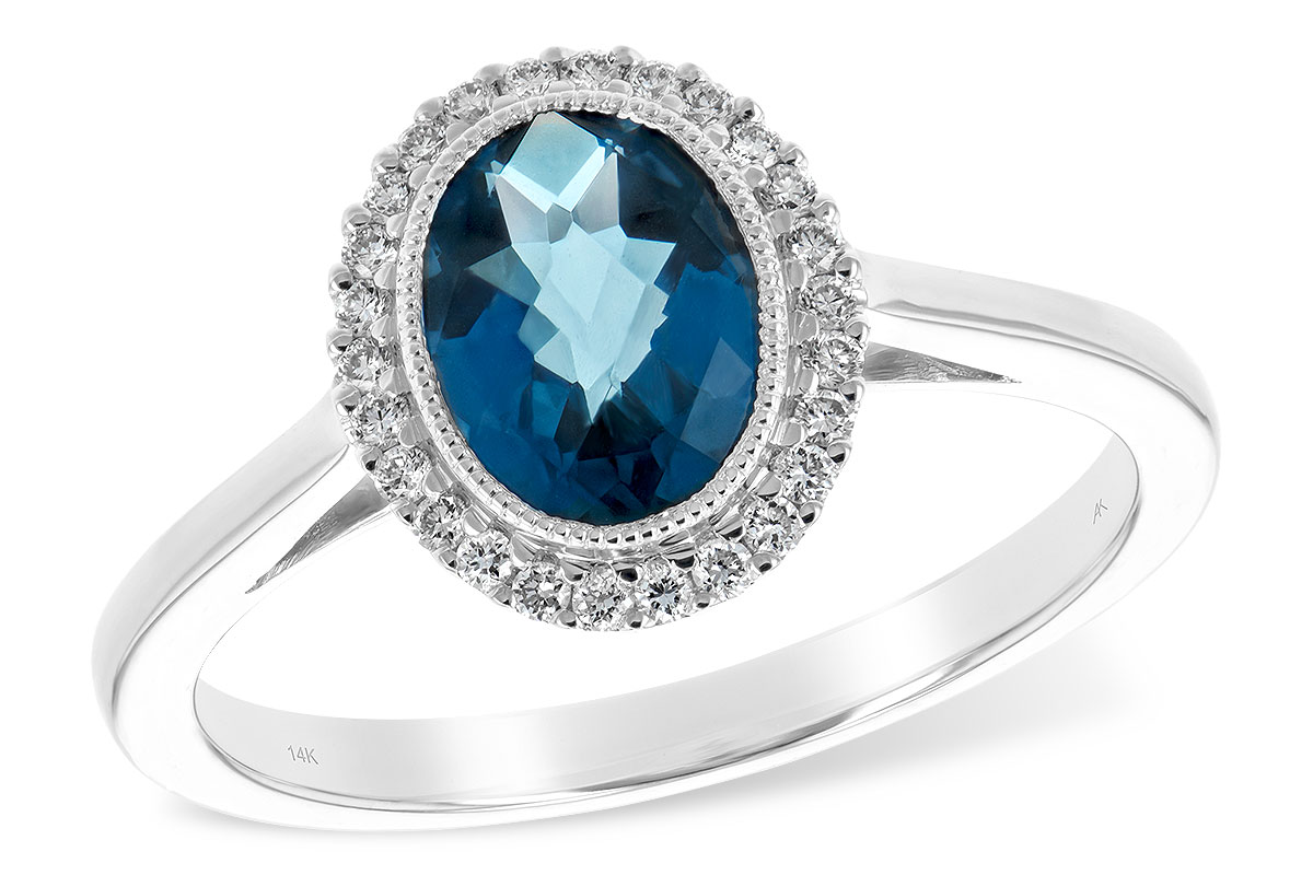 F225-64842: LDS RG 1.27 LONDON BLUE TOPAZ 1.42 TGW