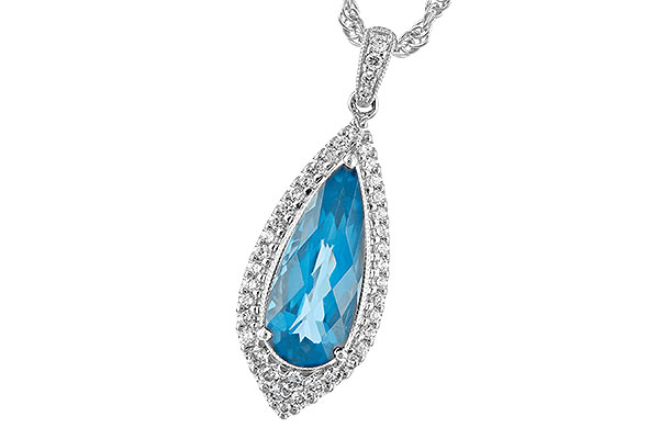 F225-66660: NECK 2.40 BLUE TOPAZ 2.65 TGW