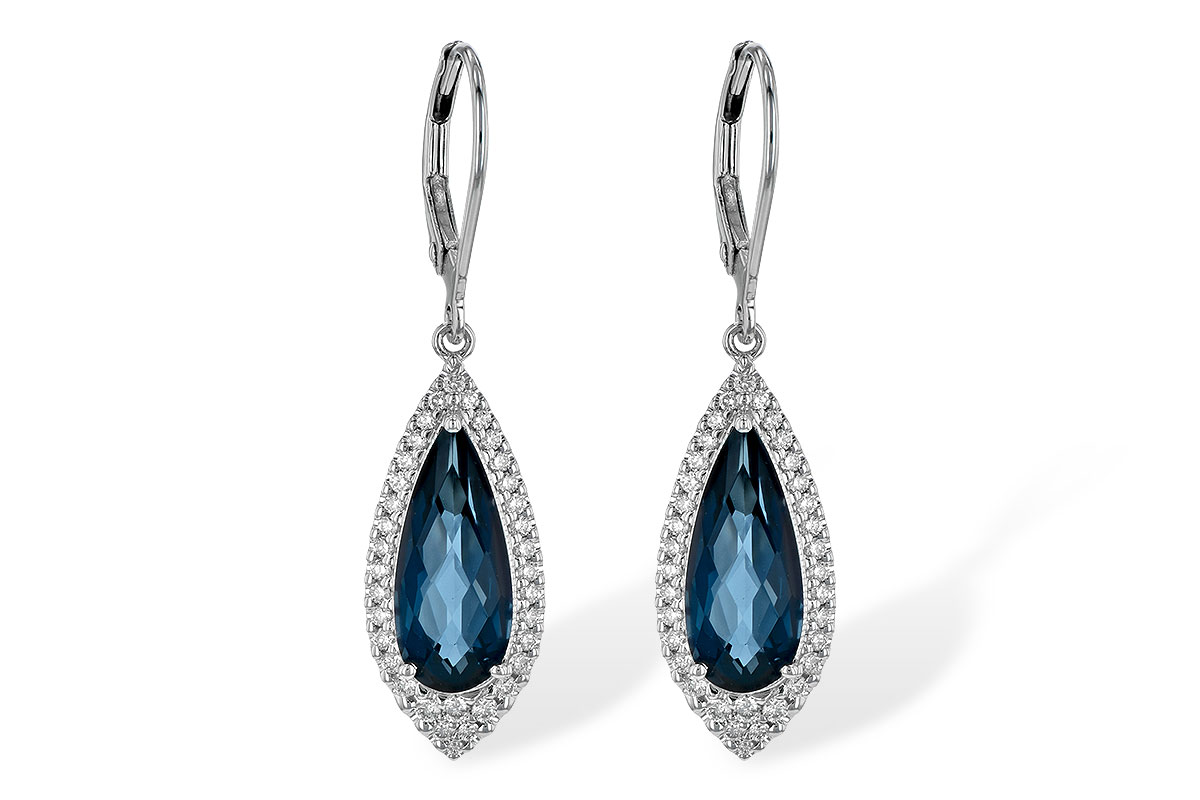 F226-55733: EARR 5.05 LONDON BLUE TOPAZ 5.42 TGW