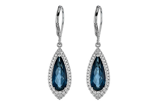 F226-55733: EARR 5.05 LONDON BLUE TOPAZ 5.42 TGW