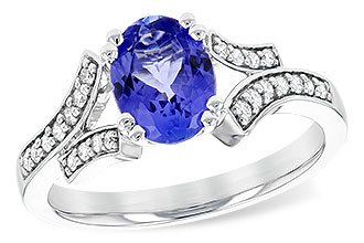 F226-61269: LDS RG 1.15 TANZANITE 1.30 TGW