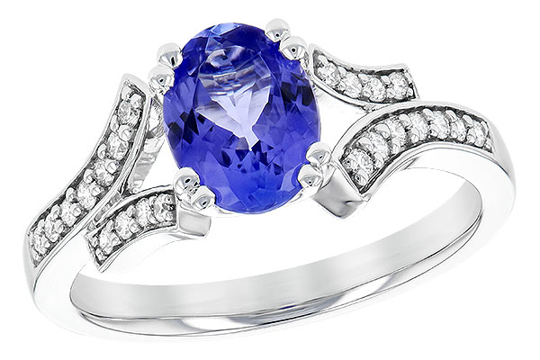 F226-61269: LDS RG 1.15 TANZANITE 1.30 TGW