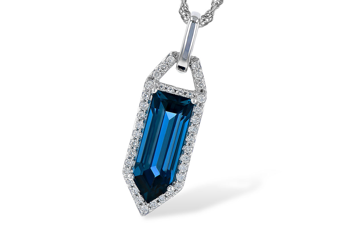 F309-29369: NECK 2.95 LONDON BLUE TOPAZ 3.12 TGW