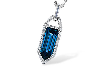 F309-29369: NECK 2.95 LONDON BLUE TOPAZ 3.12 TGW