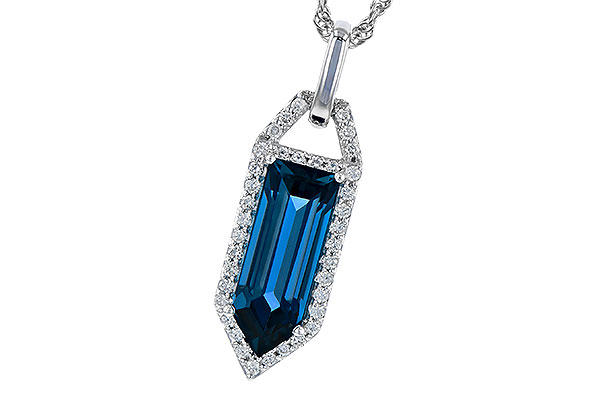 F309-29369: NECK 2.95 LONDON BLUE TOPAZ 3.12 TGW