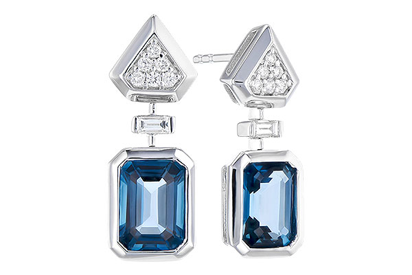 F309-34869: EARR 2.00 TW LONDON BLUE TOPAZ 2.12 TGW