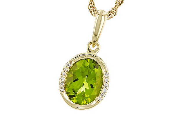 F310-22160: NECKLACE 1.72 TW PERIDOT 1.75 TGW (9x7 PER)