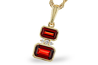 F311-11242: NECK .98 TW GARNET 1.01 TGW