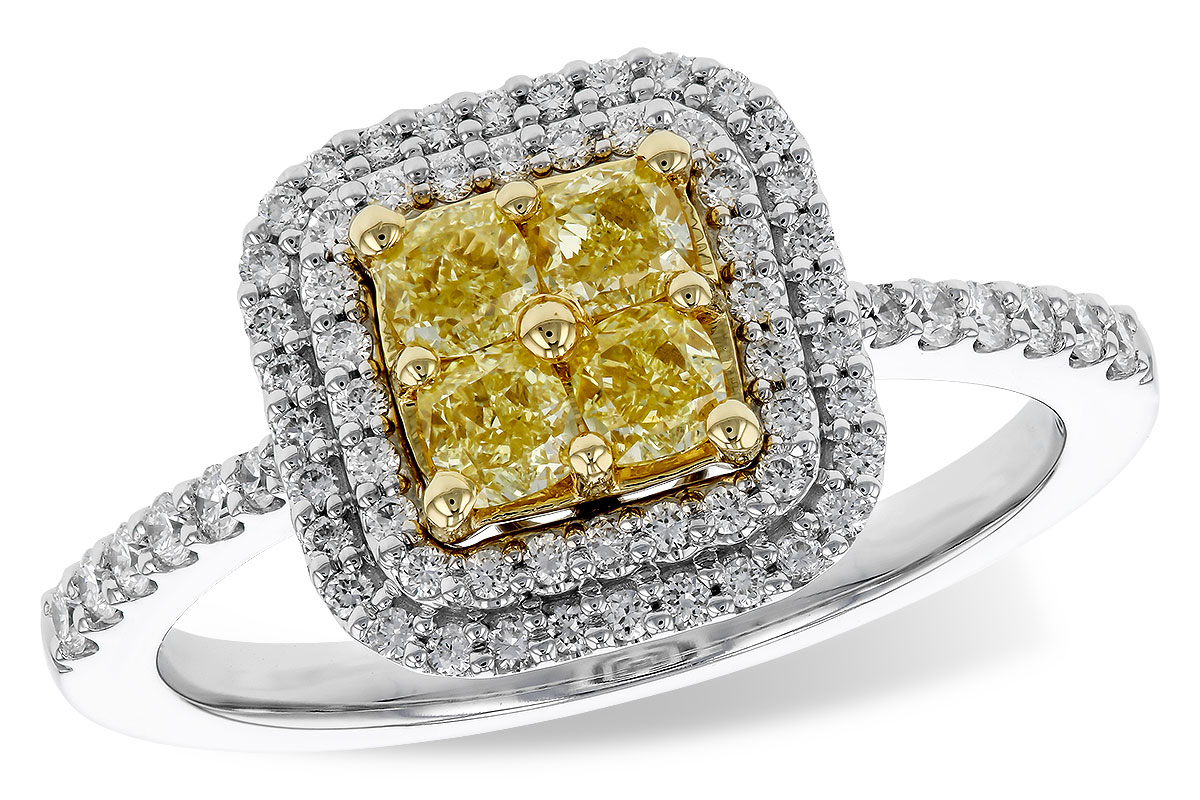 F311-13033: LDS RG .52 FANCY YELLOW DIAMONDS .85 TW