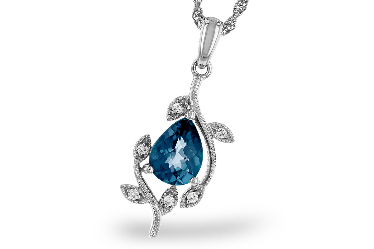 F311-13060: NECK 1.20 LONDON BLUE TOPAZ 1.25 TGW (8x6MM LBT)