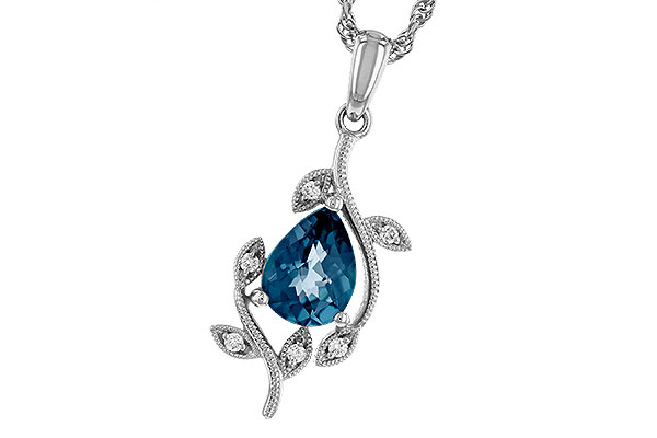 F311-13060: NECK 1.20 LONDON BLUE TOPAZ 1.25 TGW (8x6MM LBT)