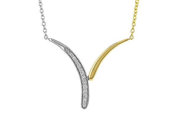 F311-13978: NECKLACE .12 TW (18")