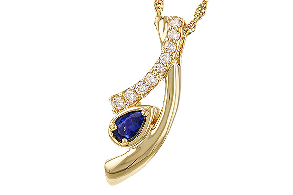 F311-14824: NECKLACE .23 SAPP .40 TGW (5x3 SAPP)