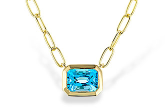 F311-14896: NECKLACE 1.20 SWISS BLUE TOPAZ (18")