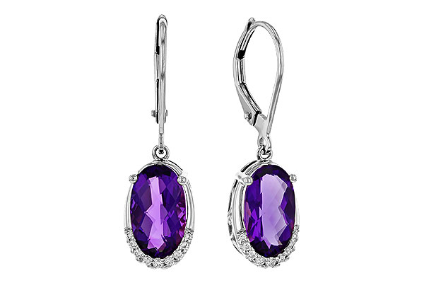 F311-16724: EARRINGS 2.70 TW AMETHYST 2.78 TGW (10x6MM OV)