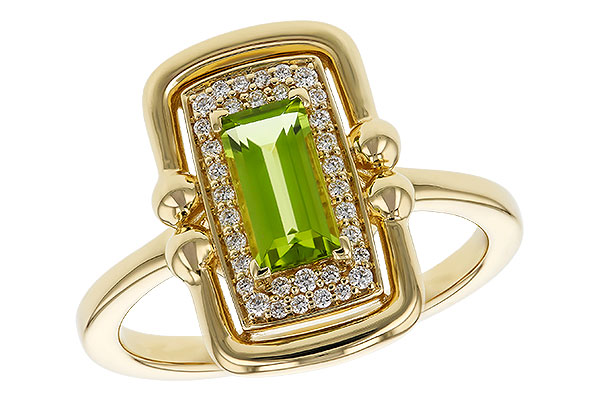 F311-17560: LDS RG .72 PERIDOT .84 TGW (8x4MM PER)