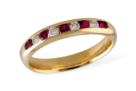 G129-28469: LDS WED RG .22 RUBY .38 TGW