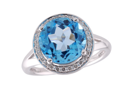 G223-84905: LDS RG 4.17 BLUE TOPAZ 4.32 TGW