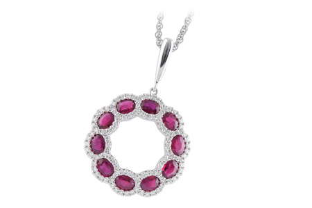 G224-75805: NECK 2.00 RUBY 2.38 TGW