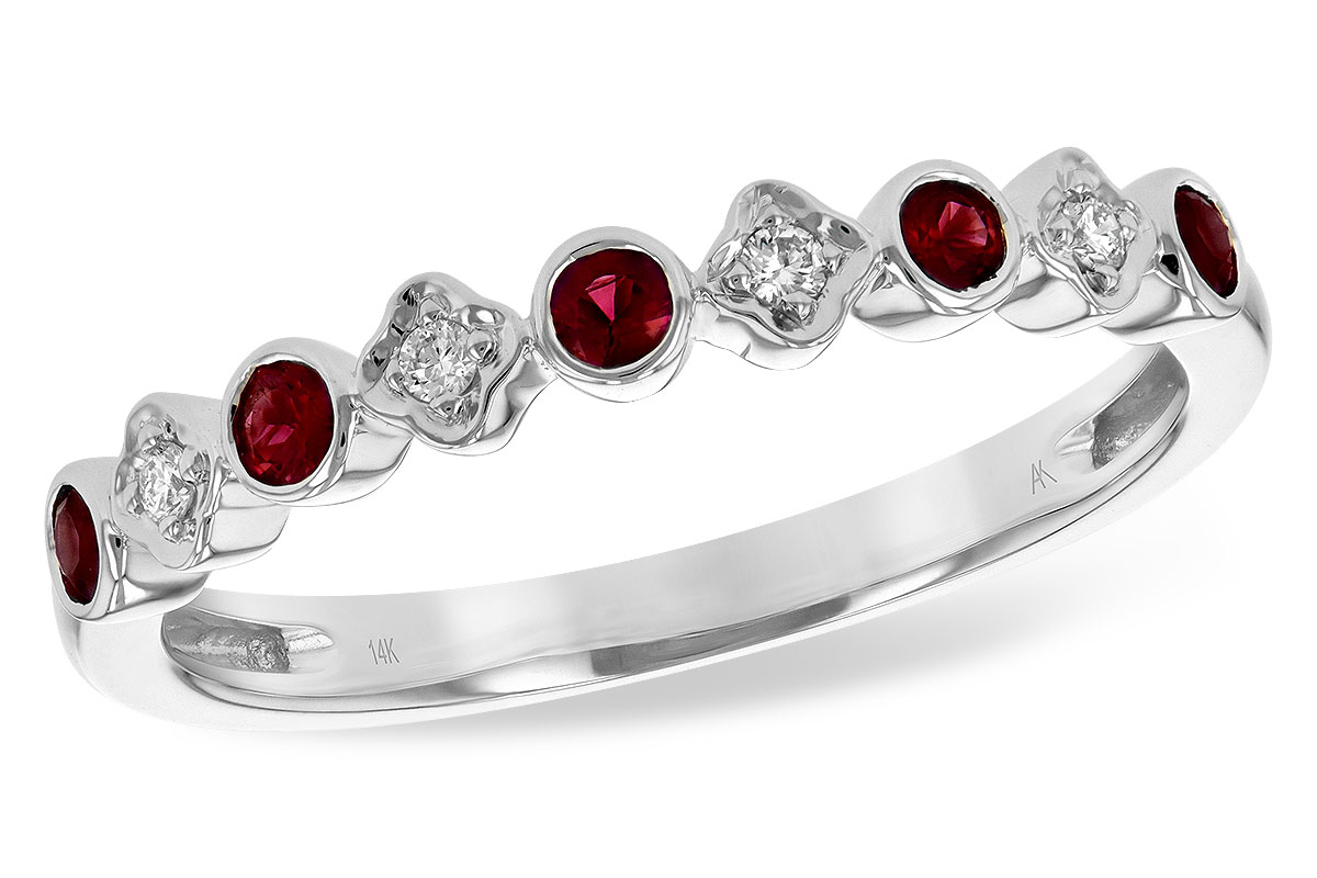 G225-72169: LDS WED RG .21 TW RUBY .25 TGW