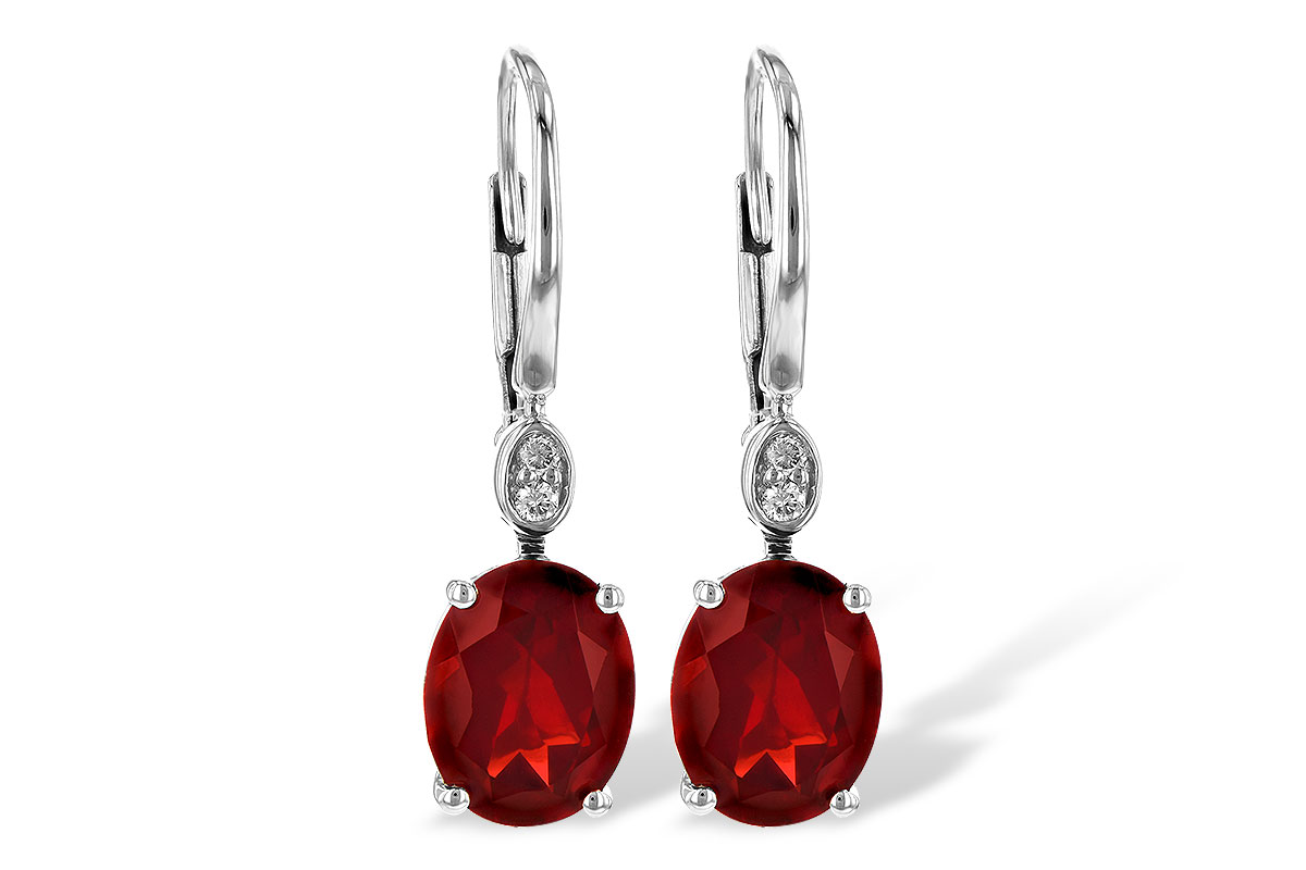 G226-63014: EARR 3.45 TW GARNET 3.50 TGW (9x7MM GAR)