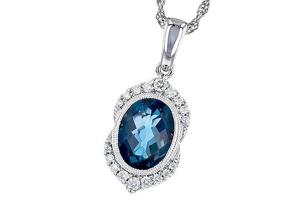 G309-35796: NECK 1.96 LONDON BLUE TOPAZ 2.10 TGW