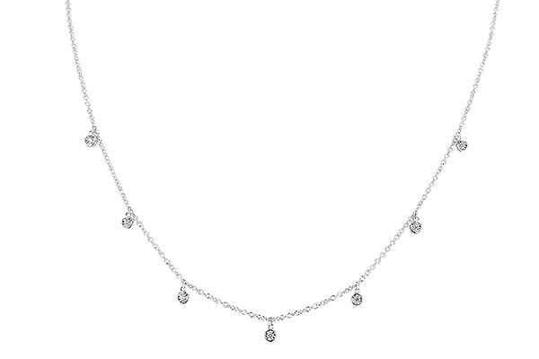 G310-19442: NECKLACE .12 TW (18")