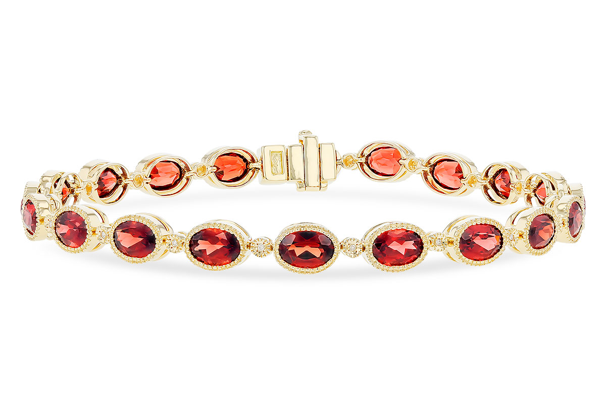G310-20333: BRACELET 9.22 TW GARNET 9.26 TGW
