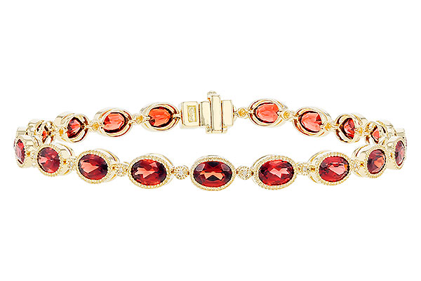 G310-20333: BRACELET 9.22 TW GARNET 9.26 TGW