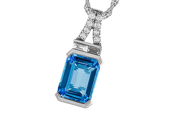 G310-24851: NECK 2.64 LONDON BLUE TOPAZ 2.80 TGW (9x7MM BT)