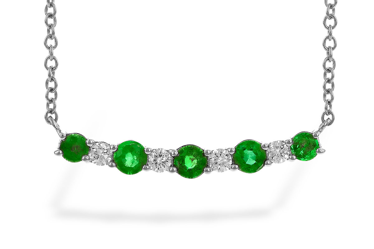 G310-25769: NECK .43 TW EMERALD .55 TGW