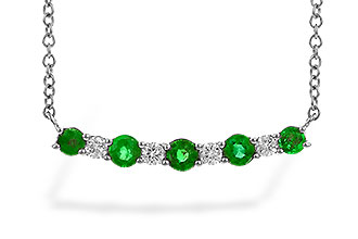 G310-25769: NECK .43 TW EMERALD .55 TGW