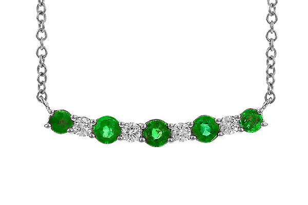 G310-25769: NECK .43 TW EMERALD .55 TGW