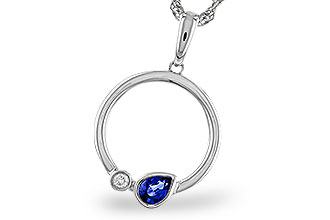 G311-11260: NECKLACE .26 SAPPHIRE .28 TGW