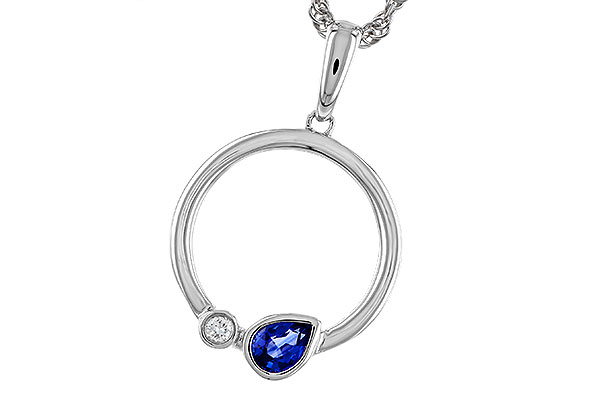 G311-11260: NECKLACE .26 SAPPHIRE .28 TGW