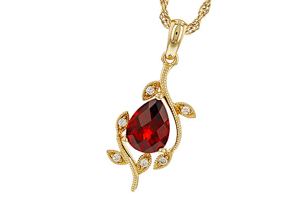 G311-15751: NECKLACE 1.34 GARNET 1.39 TGW (8X6MM GAR)