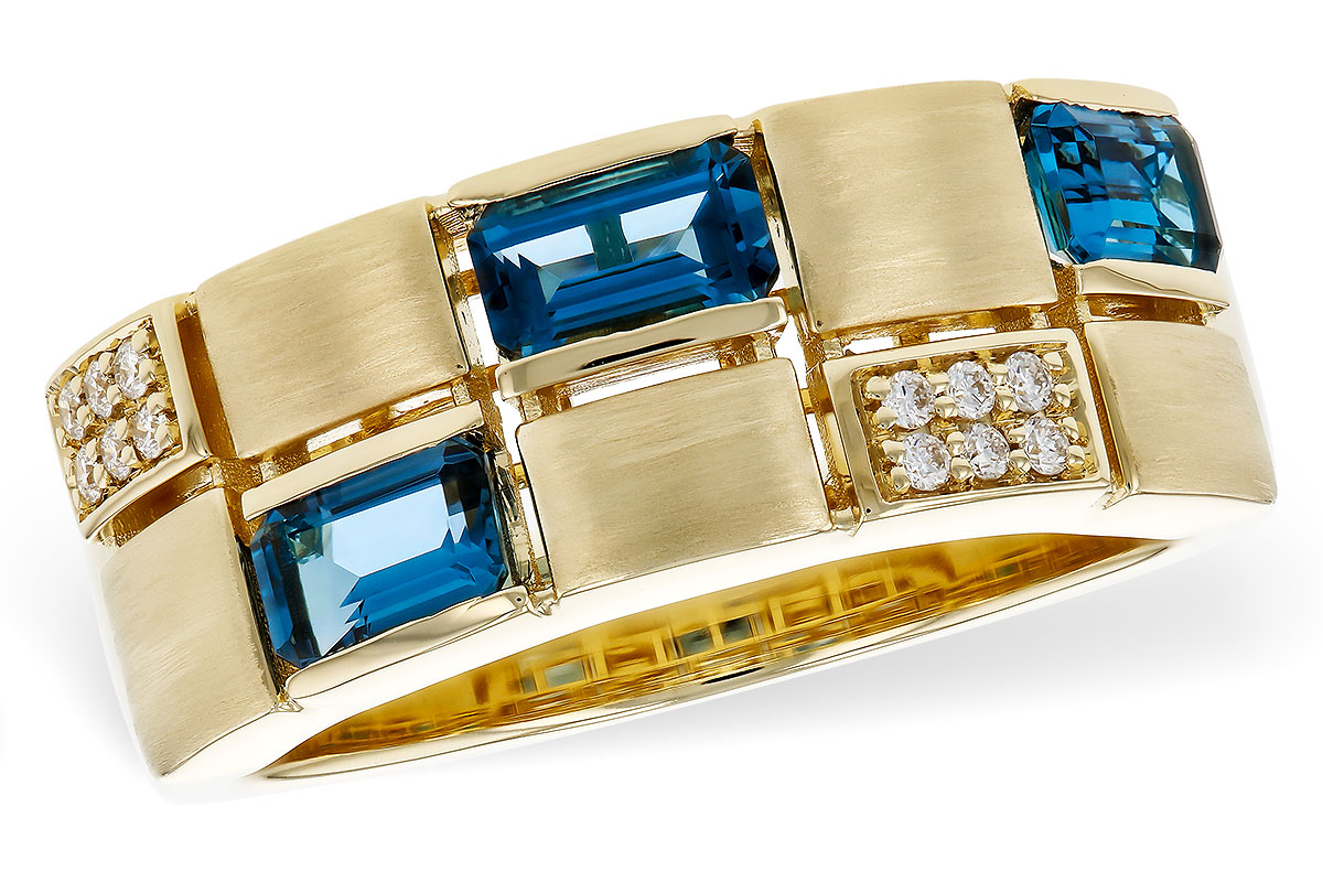 G311-15796: LDS RG .94 LONDON BLUE TOPAZ 1.00 TGW