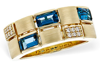 G311-15796: LDS RG .94 LONDON BLUE TOPAZ 1.00 TGW