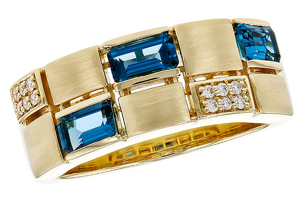 G311-15796: LDS RG .94 LONDON BLUE TOPAZ 1.00 TGW