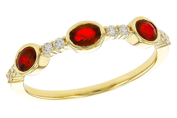 G311-17551: LDS WED RG .66 TW RUBY .78 TGW
