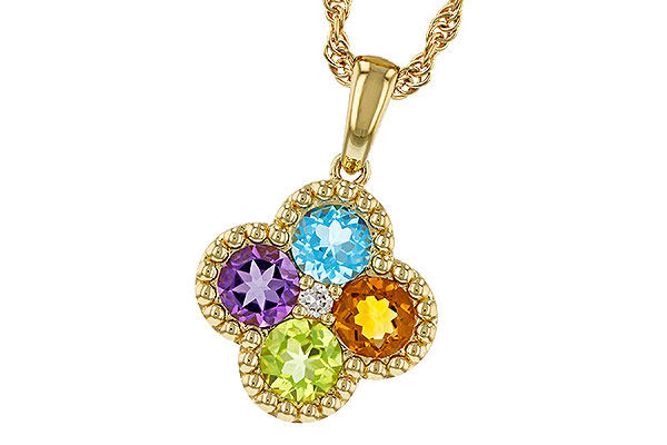 G311-17596: NECKLACE 1.26 SEMI-PREC (AMY,BT,CIT,PER) 1.29 TGW