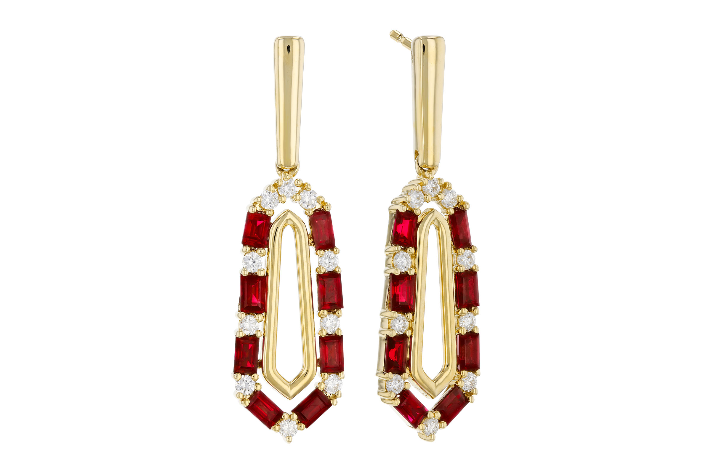 G312-03051: EARR .98 TW RUBY 1.26 TGW