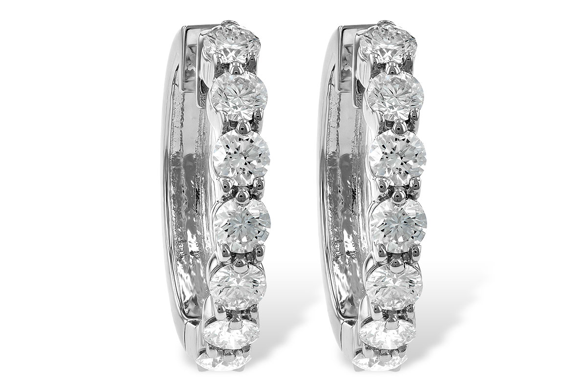 H222-03023: EARRINGS 2 CT TW