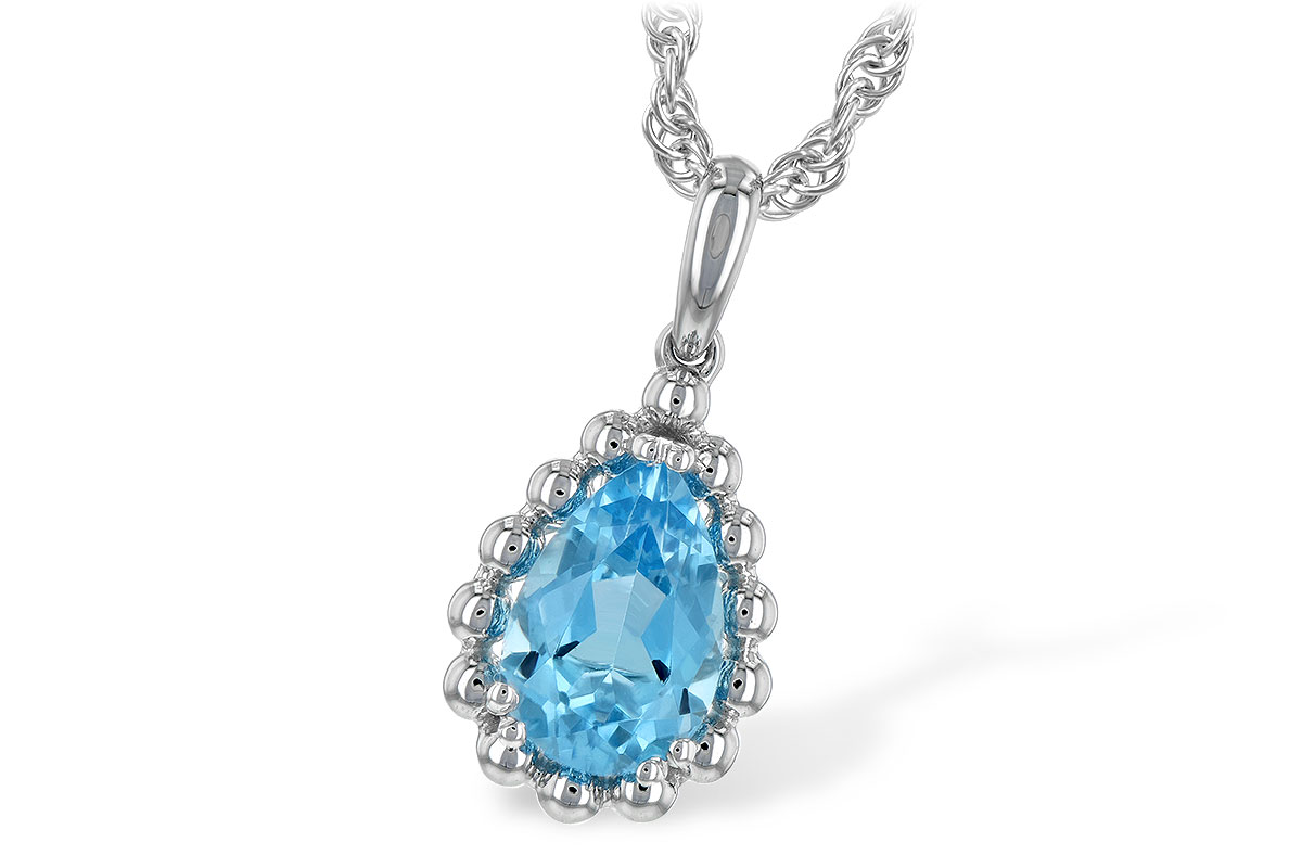 H225-67623: NECKLACE 1.55 CT BLUE TOPAZ