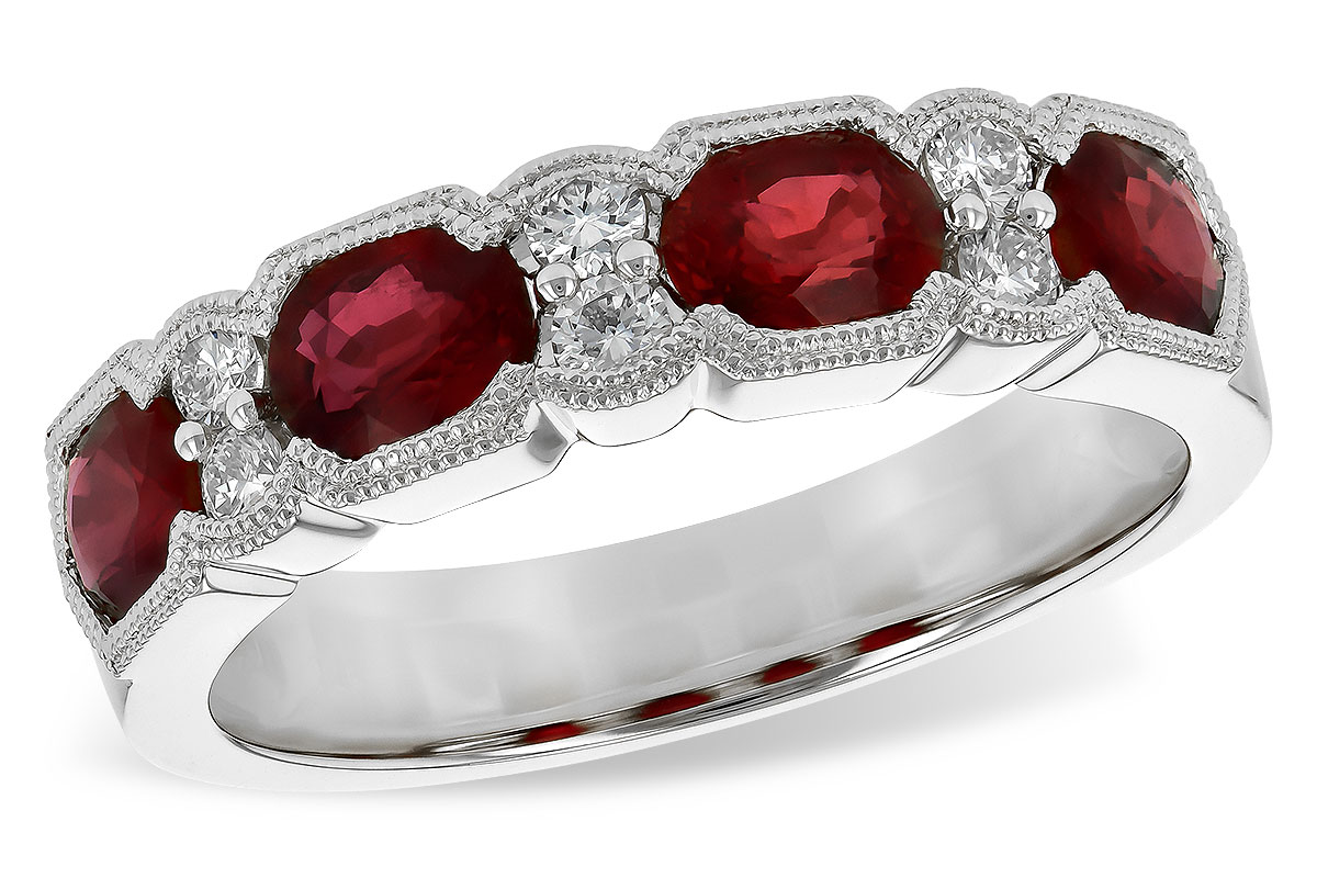 H226-56705: LDS WED RG 1.66 RUBY 1.84 TGW (5x4MM RUBY)